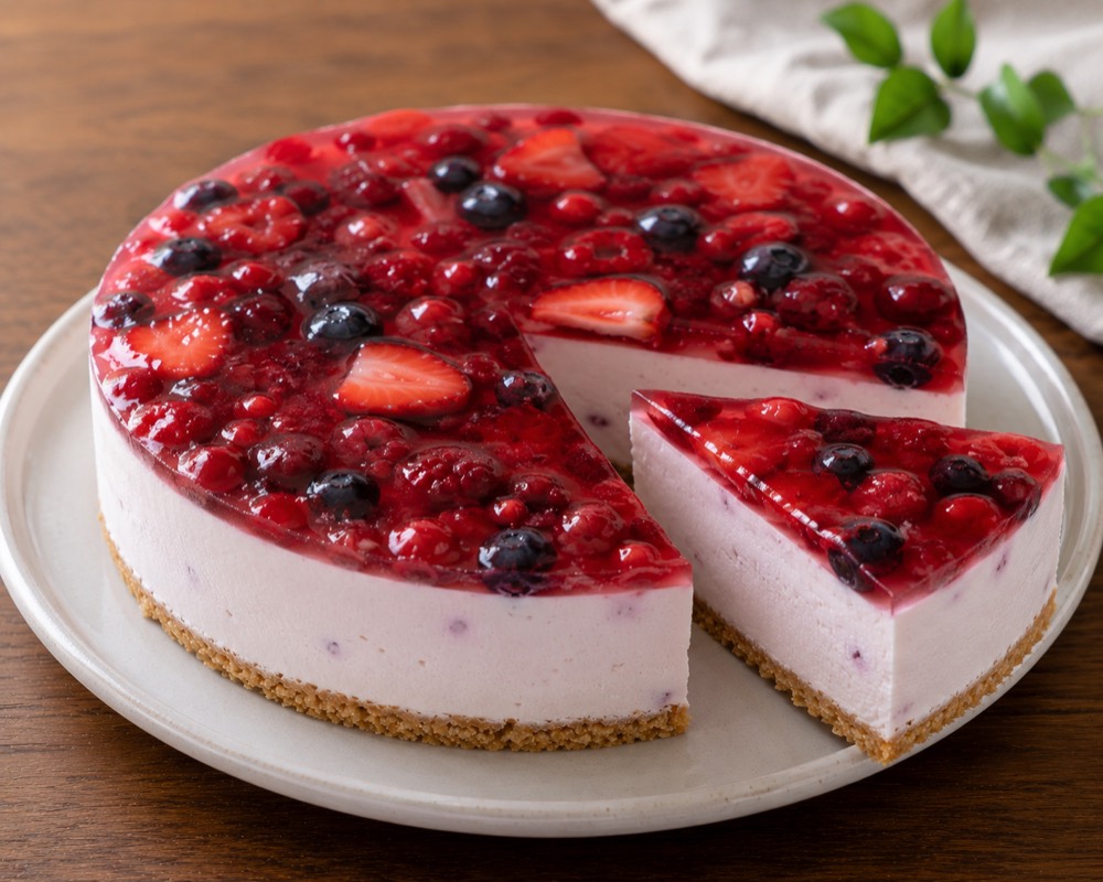 ベリーレアチーズケーキ